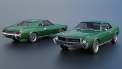 ABS-LIKE RESIN 3D PRINTED 1/18 1968 AMC JAVELIN FULL KIT