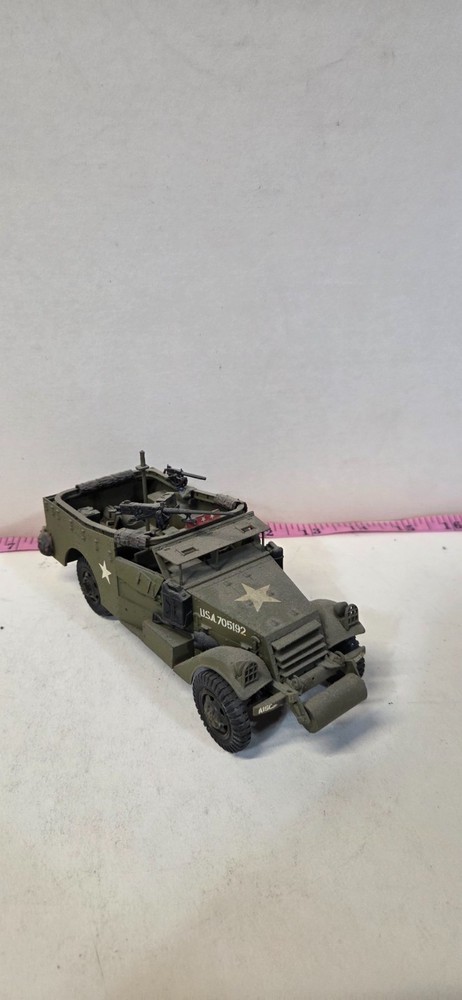 M3A1 Scout Car WW2 US Army 1/35 Pro Built Painted Armored Vehicle Model Kit