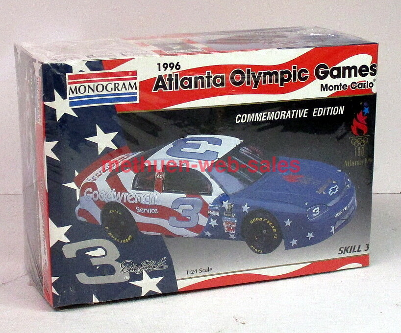 Monogram~2483~1996 Atlanta Olympic Grames~Monte Caro~NASCAR #3~Earnhatrdt~MIB