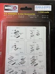 MRC Gallery Models 1:350 Scale U. S. Marines Armor Accessories New Open Box