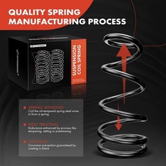 A-Premium 2Pcs Rear Suspension Coil Spring Set Compatible with Honda Civic