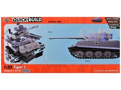 TIGER I TANK “GERMAN ARMY” 1/35 SCALE SNAP ON MODEL KIT AIRFIX QUICKBUILD J6041