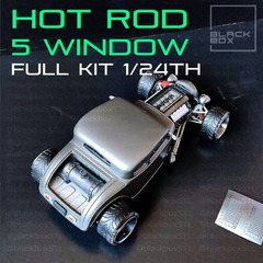 1:16 Scale 5 Window Coupe Hot Rod | Full Model Kit-Unnasembled & Unpainted