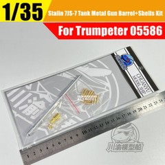 1/35 Soviet JS-7 Heavy Tank Metal Barrel Muzzle Brake+Shells for Trumpeter 05586
