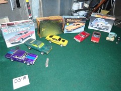 Vintage Lot 6 Built 1:24 Scale Model Car Kits Junkyard Lot Dodge Mopar GTX Charg