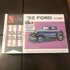 AMT 1/32 1932 FordV-8 Coupe Scale Stars Model Kit AMT 1181/12 Plastics Car 1/32