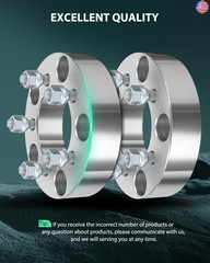 SCITOO 4Pcs Wheel Adapters 1.5 inch 5×135 to 5×4.5 Bore 87.1mm Studs 12×1.5 5