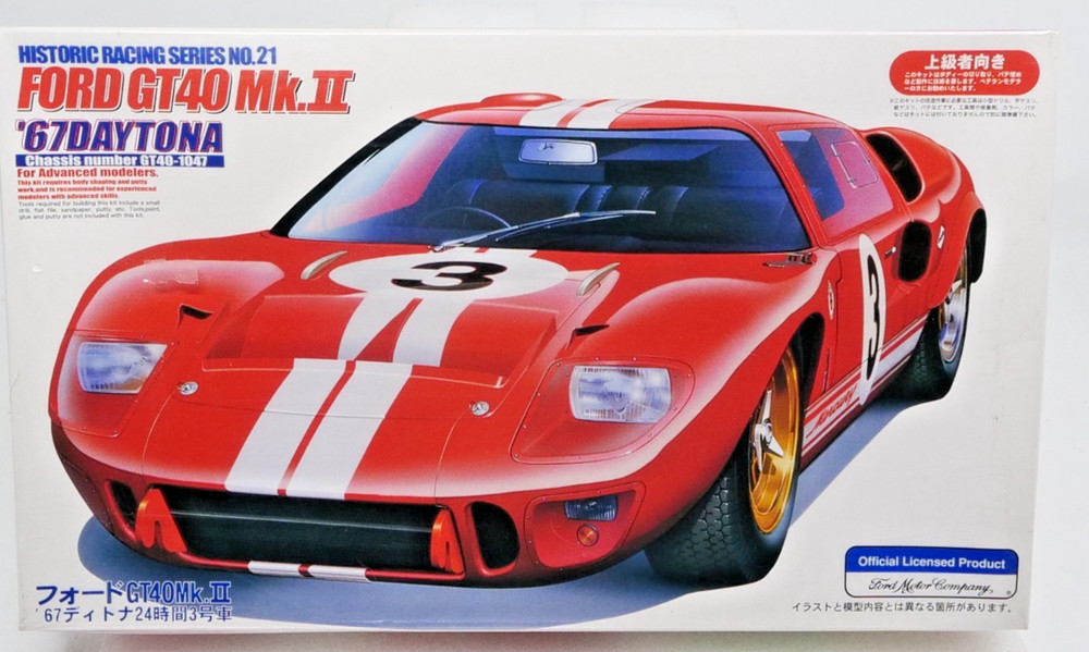 Fujimi #12147 1/24 Ford GT40 Mk.II 67 Daytona Car Kit NEW SEALED