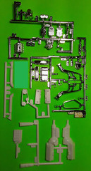 1940 Willys Pickup Gasser 1/25 350 Olds Rocket Engine Blower Long Tube Headers