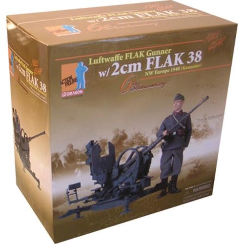 Dragon 1/6 Luftwaffe FLAK Gunner 2cm Flack 38 70430 german ww2 12″