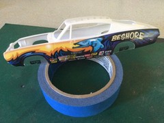 DECALS- Dr. Rich Beshore’s Super Stock Hemi Shootout ‘Cuda, Decal skill required