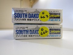 Hasegawa 1:700 Scale Water Line Battleship South Dakota model kit # WL-BL119:750
