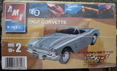 AMT ERTL 1962 CHEVY CORVETTE Silver 50th Anniversary Model Car Kit – NEW SEALED!
