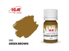 Acrylic Paints Set for Wehrmacht Afrika Korps ICM 3049 Grey, Brown, Green