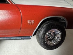 Vint 1980’s Plastic Model Kit 1970 Chevrolet Chevelle SS Built Revell Kit Maroon
