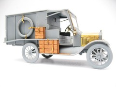 Photo-etched detailing set for scale model Ford-T 1917 Ambulance ICM 35661, 1/35