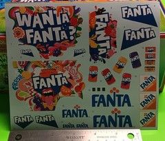 Fanta Decal Sheet 1977 Ford Van Econoline E150 1/25 AMT