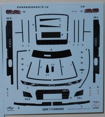 NASCAR DECAL # 8 REBEL BOURBON 2025 CHEVROLET CAMARO KYLE BUSCH 1/24 POWERSLIDE
