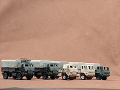 1/144 U.S. Logistics Tactical Truck Static Finished Colored Model 3D Printed