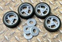 Resin 20 Inch Retro “Boyd’s G1 Gotcha 1” Model car Wheels/Tires 1/24 1/25 scale