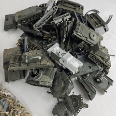 Graveyard Lot of Plastic Model Tanks & Figures – Over 1 Pound