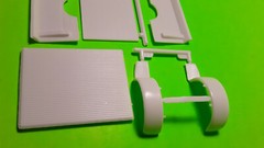 AMT 1940 Willys Pickup Truck Gasser 1/25 Bed Box Woodgrain Tonneau Cover Fenders