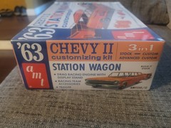 AMT All New Tooling 1963 Chevy II Nova Station Wagon 3 in 1 Kit Sealed