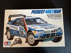 TAMIYA 1/24 Peugeot 405T 16GR ’89 Paris-Dakar Rally winner 24092 New Open Box