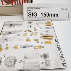 SIG 150mm Wespe Models 1:48 SCALE – resin kit 48017 Partially Built