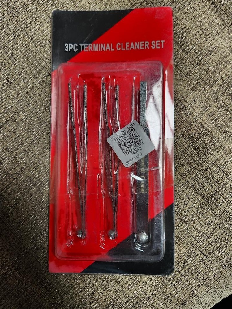 Akozon 3PCS Metal Terminal Cleaning Tool Set Electrical Spade Pin Connector