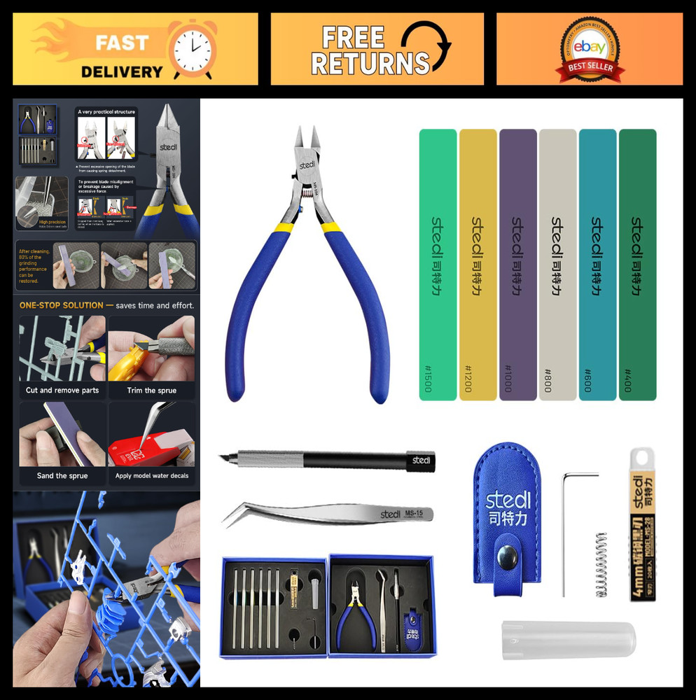 14 PCS Model Tools Kit for Beginners – Professional Craft Set for Gundam & Minia