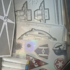 Star Wars Tie Fighter Design n Display 3D Paper Model Kit