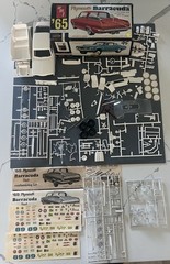 RARE! VINTAGE AMT 1965 PLYMOUTH BARRACUDA KIT. Extra Set Decals And Chromes