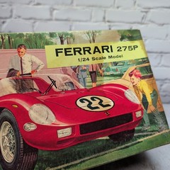 Monogram Ferrari 275P 1/24 Model Kit Open Incomplete Vintage Race Car