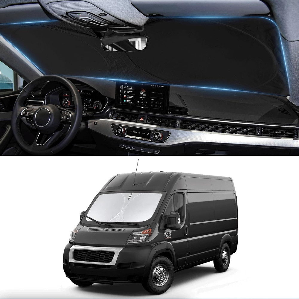 Sunshade for RAM Promaster Windshield Sun Shade for 2014-2025 2026 Dodge RAM Pro