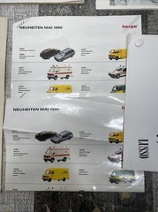 Vintage 1980s-90s Miniature Scale Model Car Automobile Catalog Lot Auto Sales