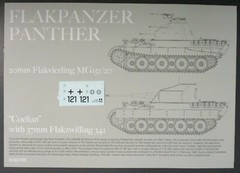 Takom 1/35th Scale Flakpanzer Panther – Decals & Directions from Kit No. 2105