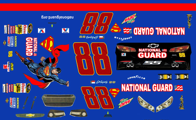 #88 Dale Earnhardt Jr National Guard 2014 1/24th Scale Waterslide Nascar Decals