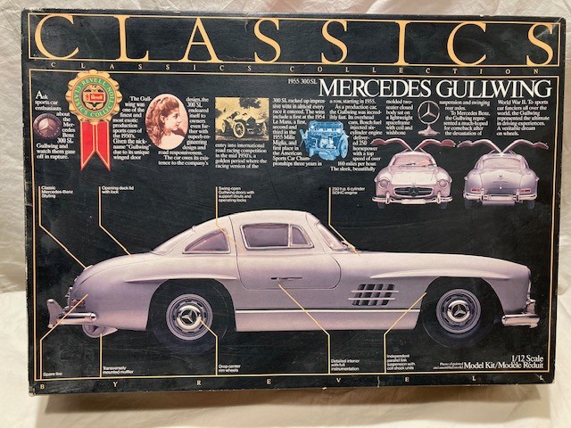 Revell 1955 300SL Mercedes Gullwing kit# 7475 in 1/12 scale