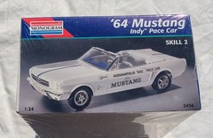 Monogram ’64 Mustang Indy Pace Car Plastic Model Kit 2456 1995 New Sealed