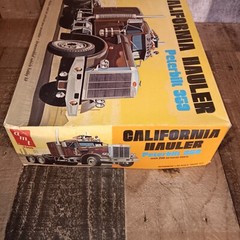 Vintage AMT California Hauler Peterbilt 359 Partially Built 1/25th T500 Read