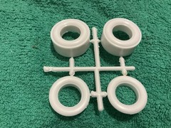 1 25 scale model parts Super Boss Funny Car Plastic Slicks Tires Only