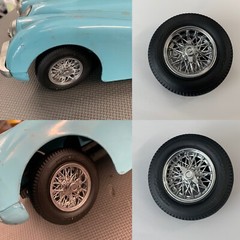 1:10 16” Borranis On Dunlap Style Tires For The Doepke Die Cast Jaguar XK120