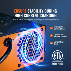 RV Converter with Smart Charging 13V to 16. 5V Range, 55 Amp, 110V AC to 12V DC