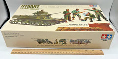 Tamiya MRC 1/35 US Light Tank M3 Stuart Model Kit MM342 w/ Crew Vintage 1975