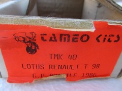 TAMEO TMK 40 Lotus Renault T98 Ayrton Senna #12 Gp Brasil 1986 STARTED 1:43 KIT