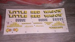 Lindberg Model car kit ” Little Red Wagon” 1965 Dodge hot rod truck Z159