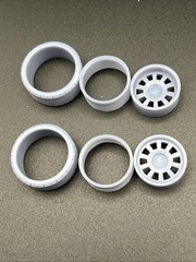 1/24 Scale Mack Resin Printed Wheel Set For Scale Modeling