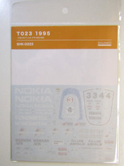 SHUNKO Decal Sheet 1:20 Scale Tyrrell Yamaha 023 1995 #SHK-D222 for Tamiya kit