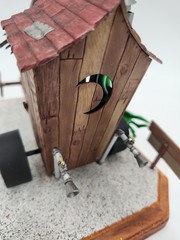 BUILT Grodies Huey’s Hut Rod Plastic Model Kit Display
